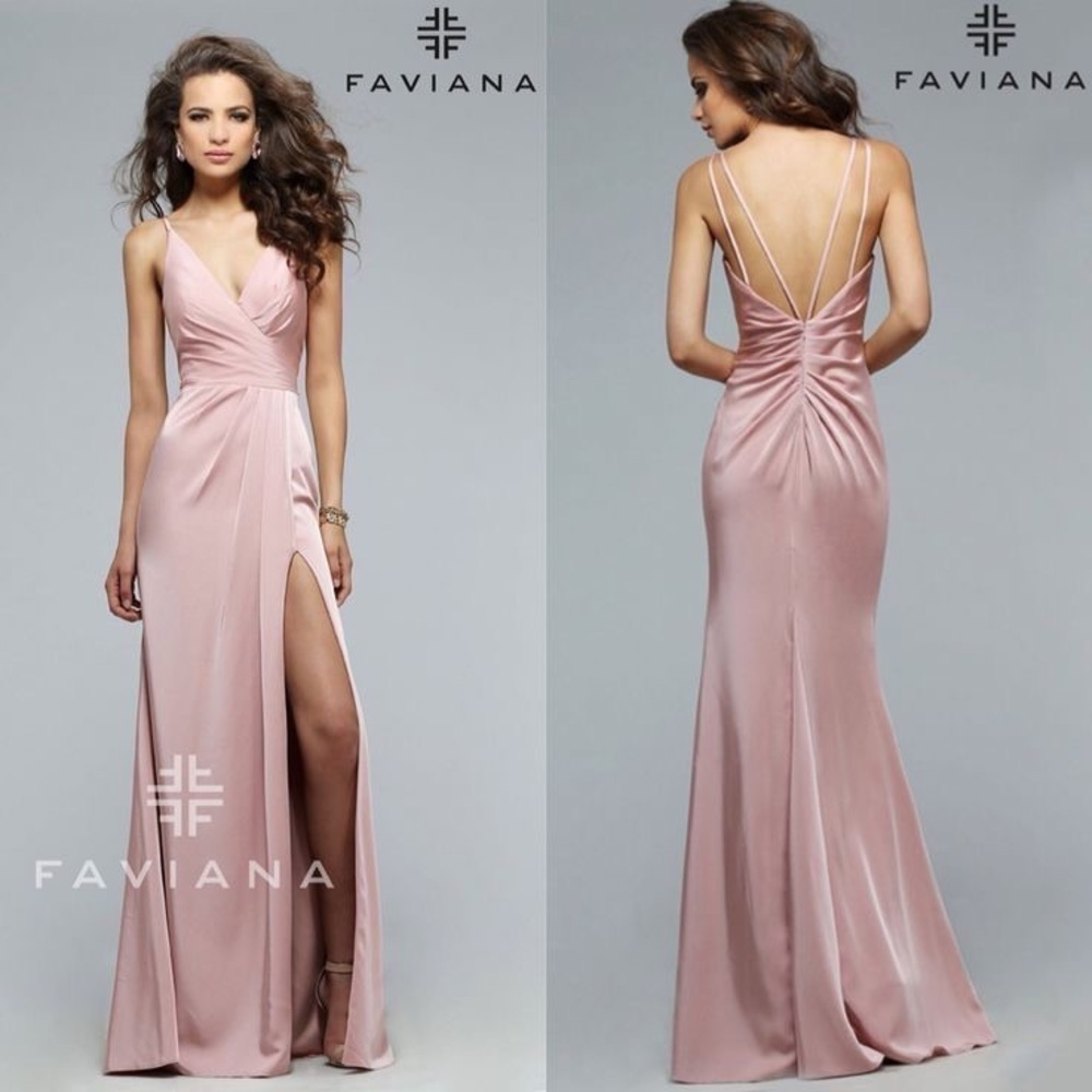 Faviana Blush Pink Gown‎ Size 2